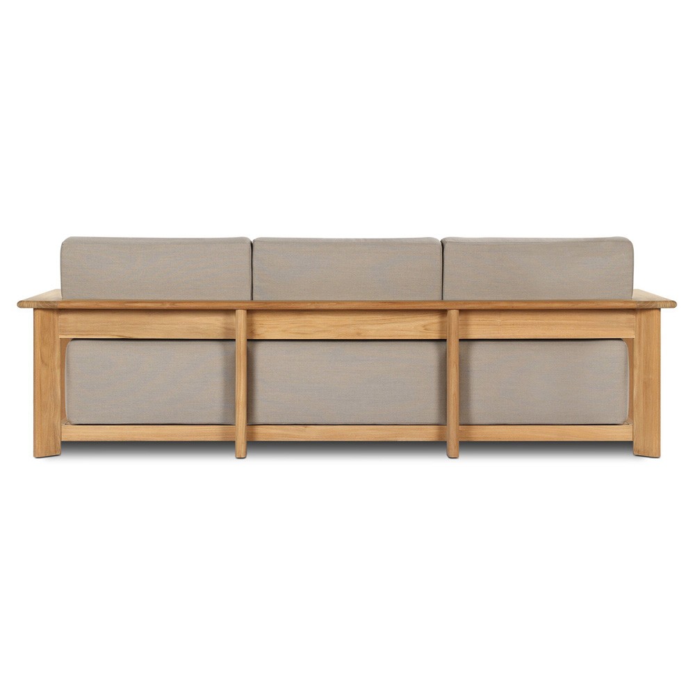 Sterling Coastal Beach Natural Teak Outdoor Sofa - 98