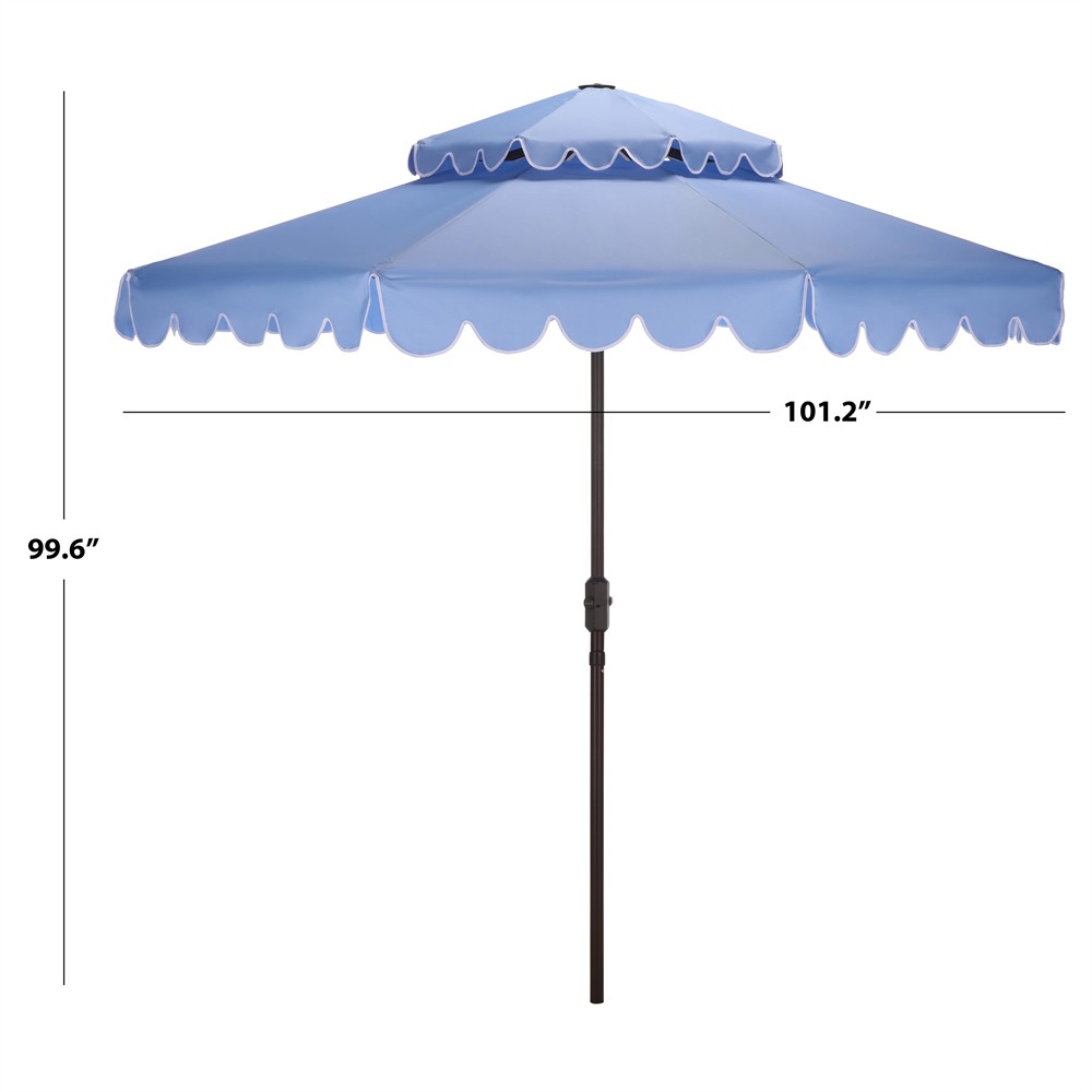best choice products 9ft steel half patio umbrella Best Choice Products 9ft Deep Square Solar LED Lighted Patio Umbrella w/ Woodgrain Pattern, UV-Resistant