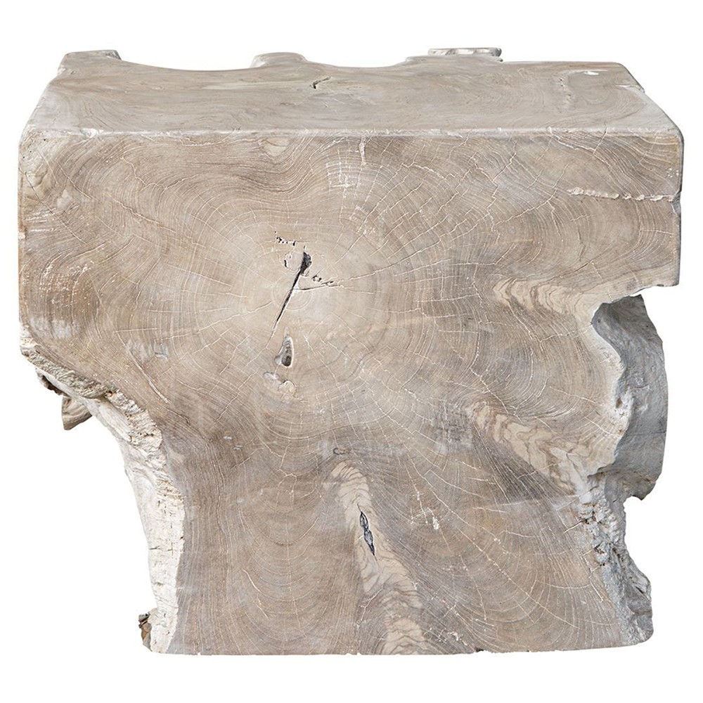 Heather Coastal Beach Natural Bleached Teak Outdoor Coffee Table