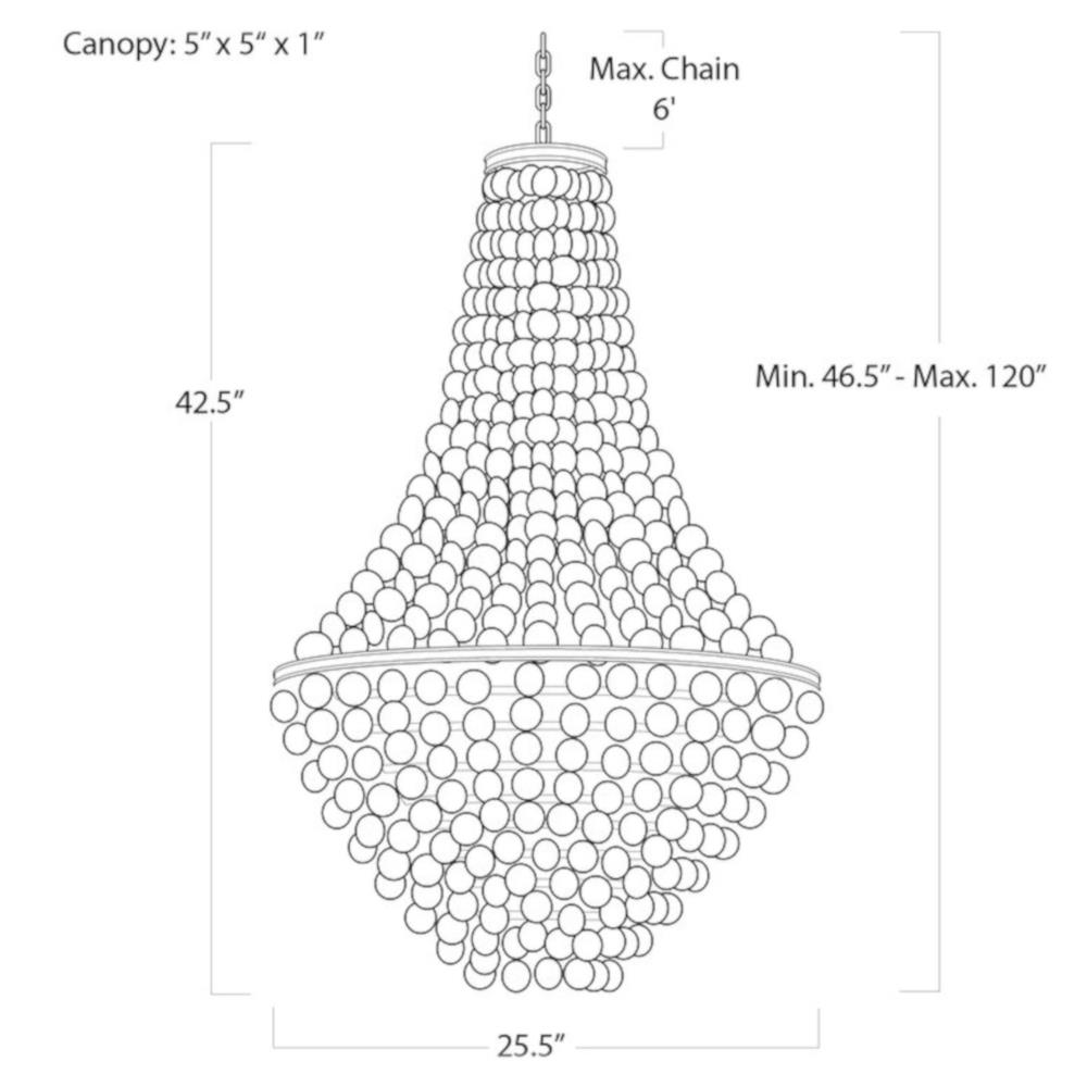 Abalone Coastal Beach Capiz Disc Shell Chandelier|