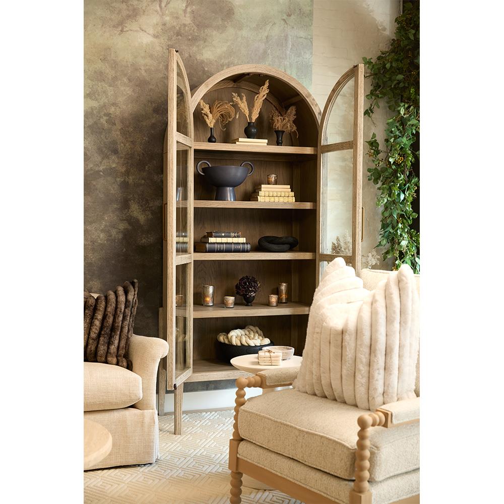 Mika Industrial Bazaar Beige Concrete Pedestal Accent Tables
