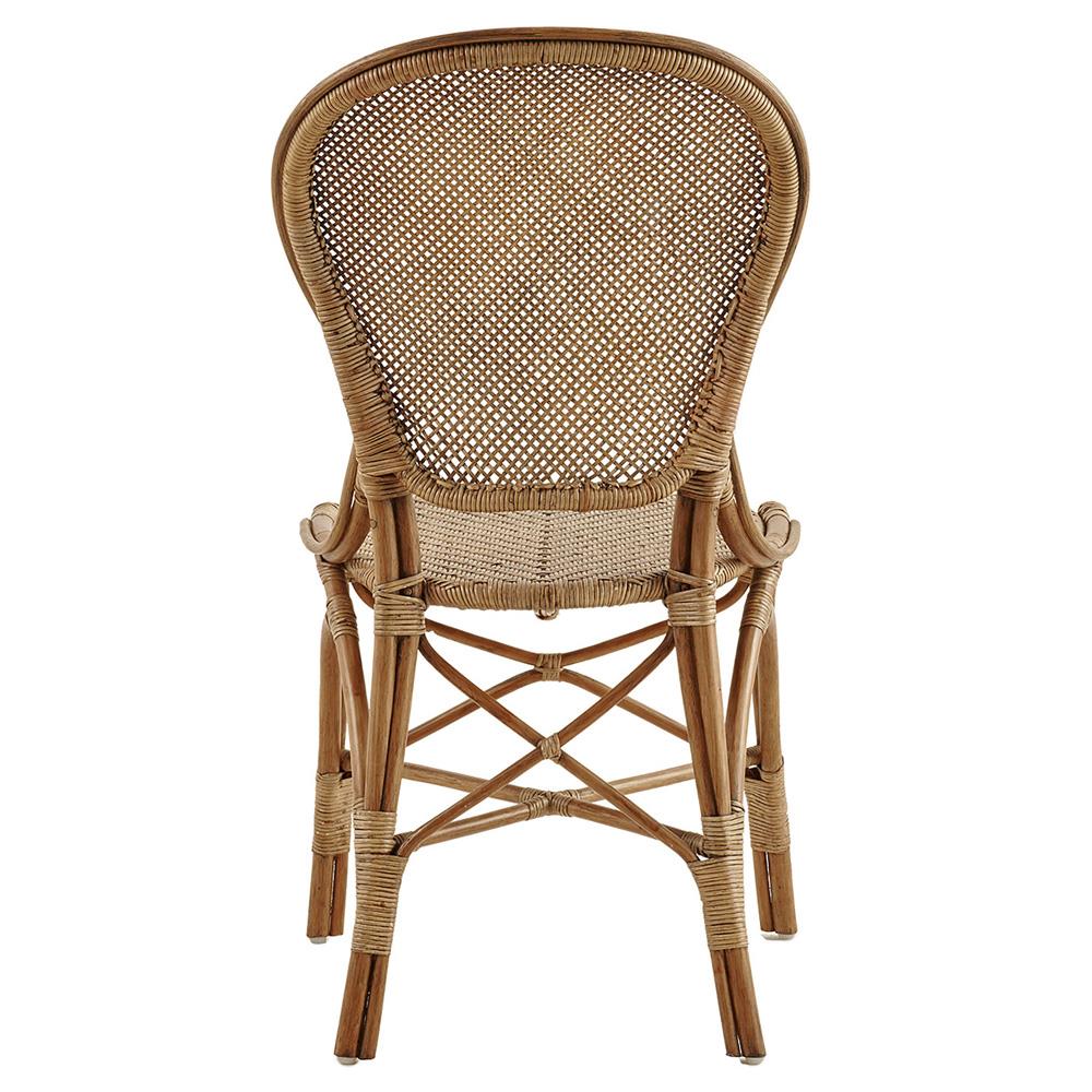 Lydia French Country Brown Rattan Dining Chair|