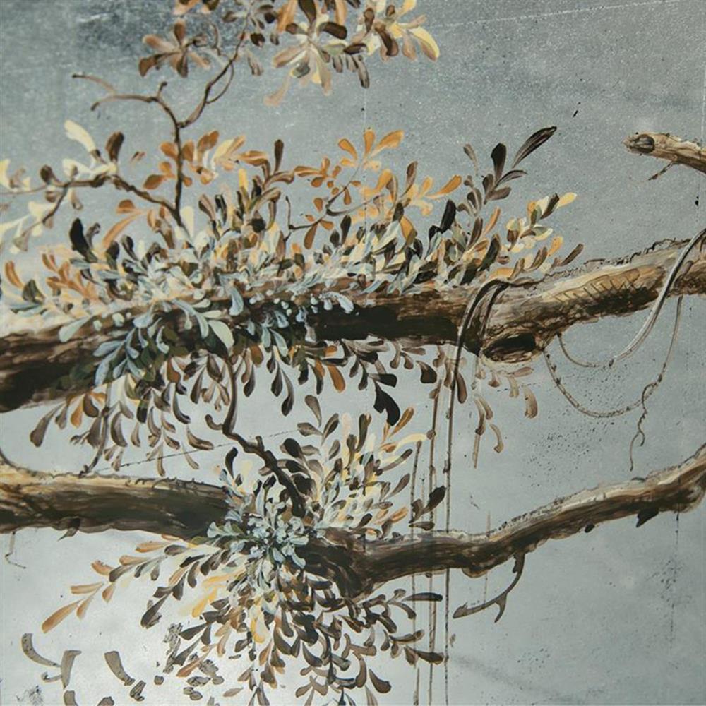John-Richard Modern Classic Falling Branch Blue Hand Painted