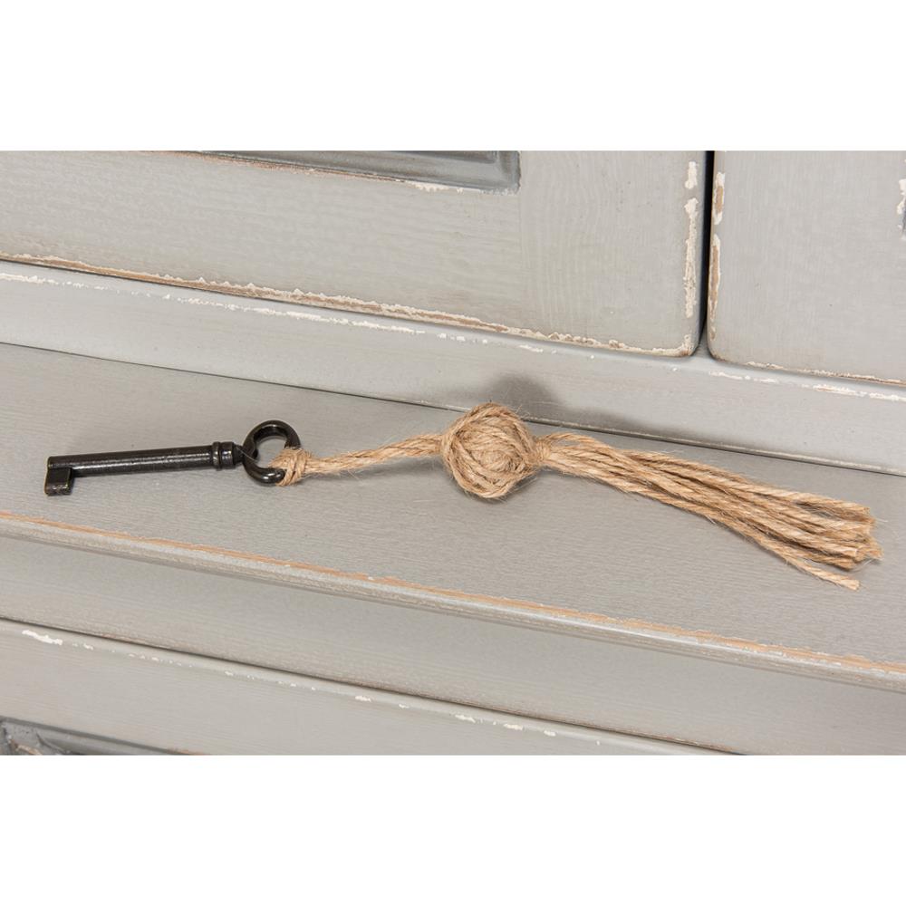 Rafaela French Country Grey Reclaimed Pine Wood Armoire|