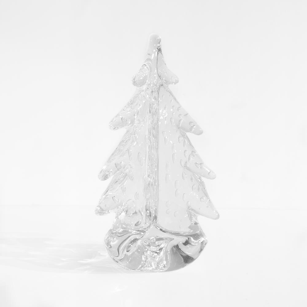 Simon Pearce Modern Classic Glass Bubble Evergreen Tree - 8"|