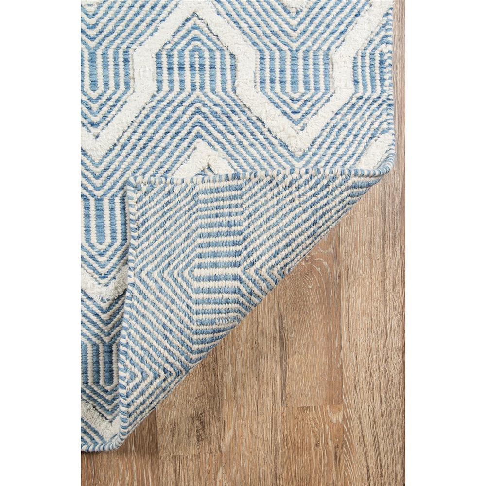 Knox Modern Blue Geometric Patterned Rug - 2'x3' | Kathy Kuo Home