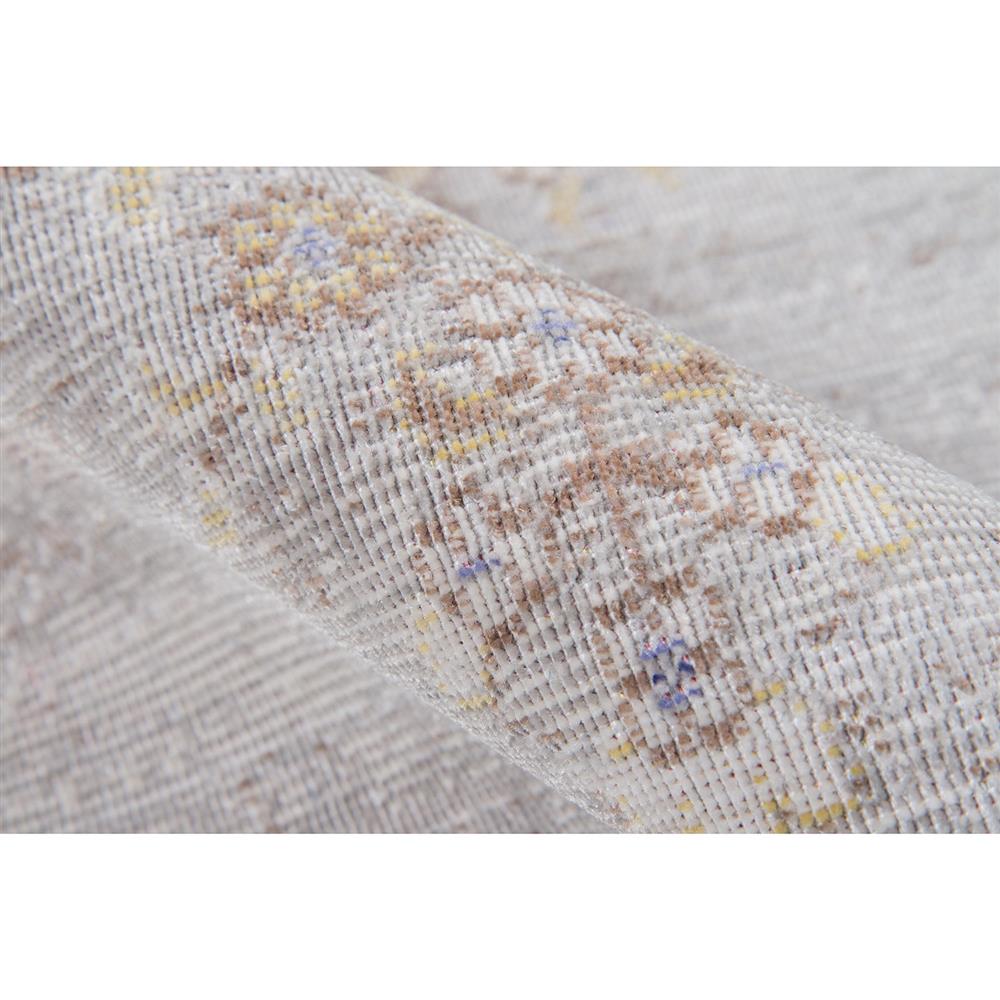 Esme French Country Distressed Grey Medallion Patterned Rug - 4'x6'|