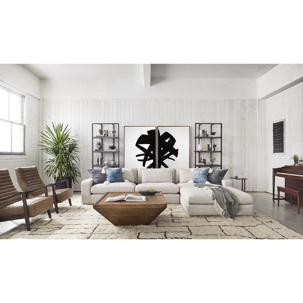 Damian Industrial Loft Slim Rectangular Antique Brass Side End Table|