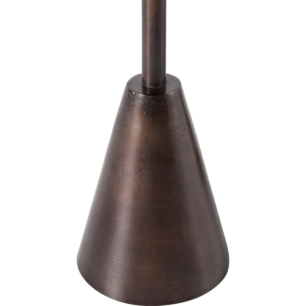 Ren Industrial Loft Antique Rust Round Outdoor Side End Table - Set of 2|