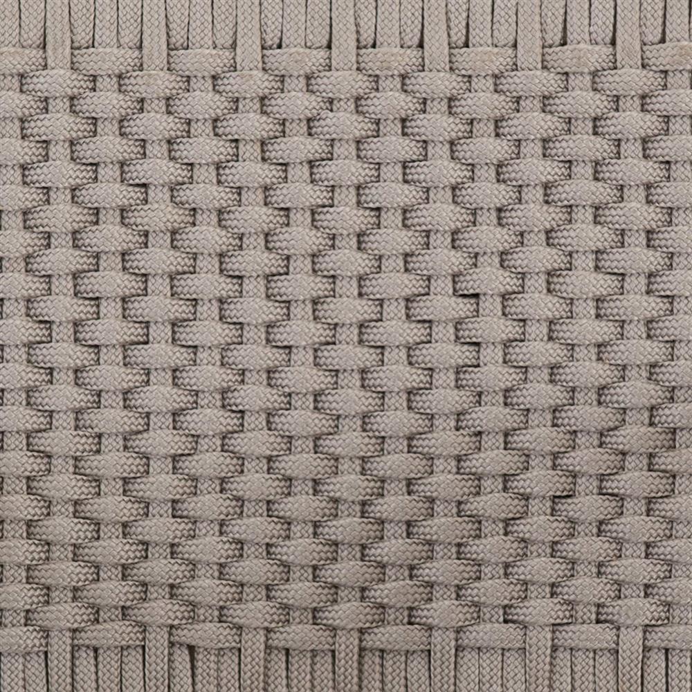 Dion Coastal Light Grey Woven Rope Washed Natural Teak Wood Outdoor Arm Chair|