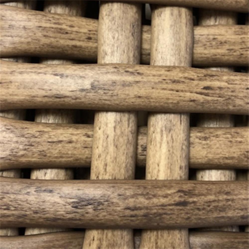 Aria Coastal Brown Woven Rattan Rectangular Outdoor Coffee Table|