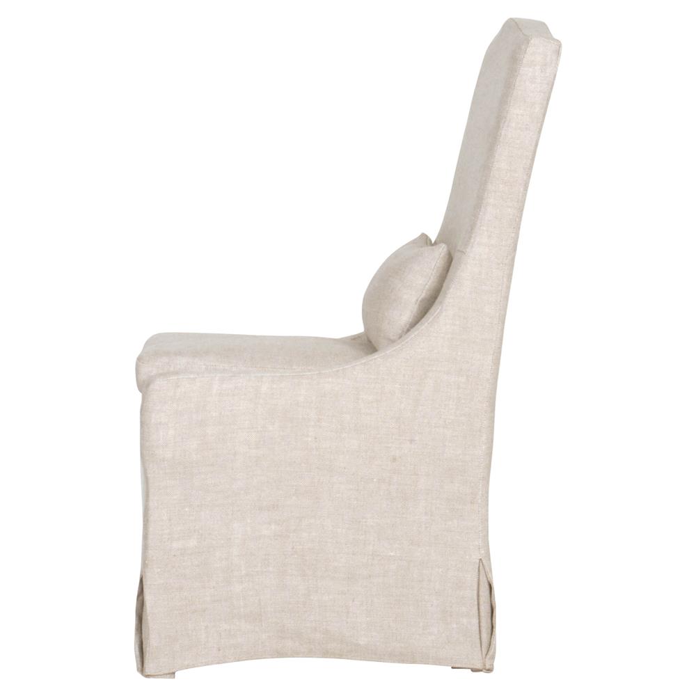 Carrie Modern Beige Upholstered Slipcovered Dining Parsons Side Chair - Set of 2|