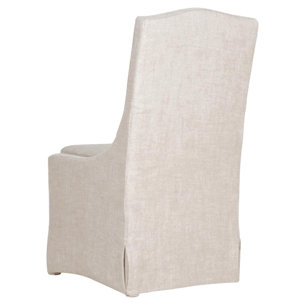 Carrie Modern Beige Upholstered Slipcovered Dining Parsons Side Chair - Set of 2|