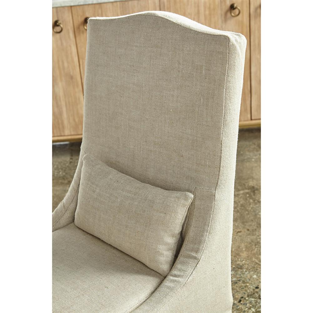 Carrie Modern Beige Upholstered Slipcovered Dining Parsons Side Chair - Set of 2|