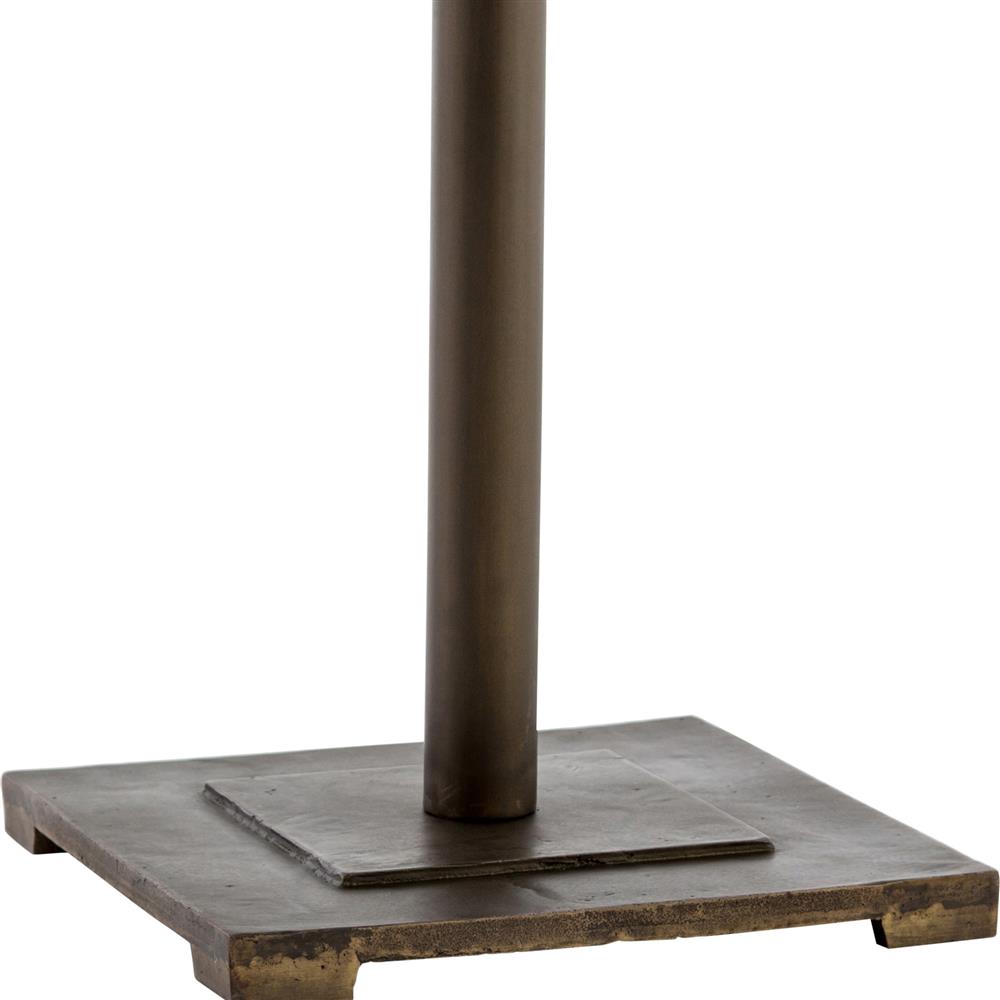 Gene Industrial Loft Aged Brass Iron Round Counter Table - 32" W|