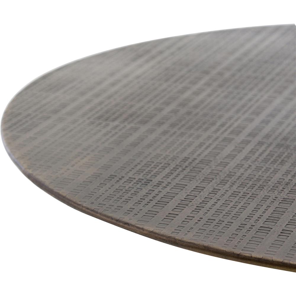 Gene Industrial Loft Aged Brass Iron Round Counter Table - 32" W|