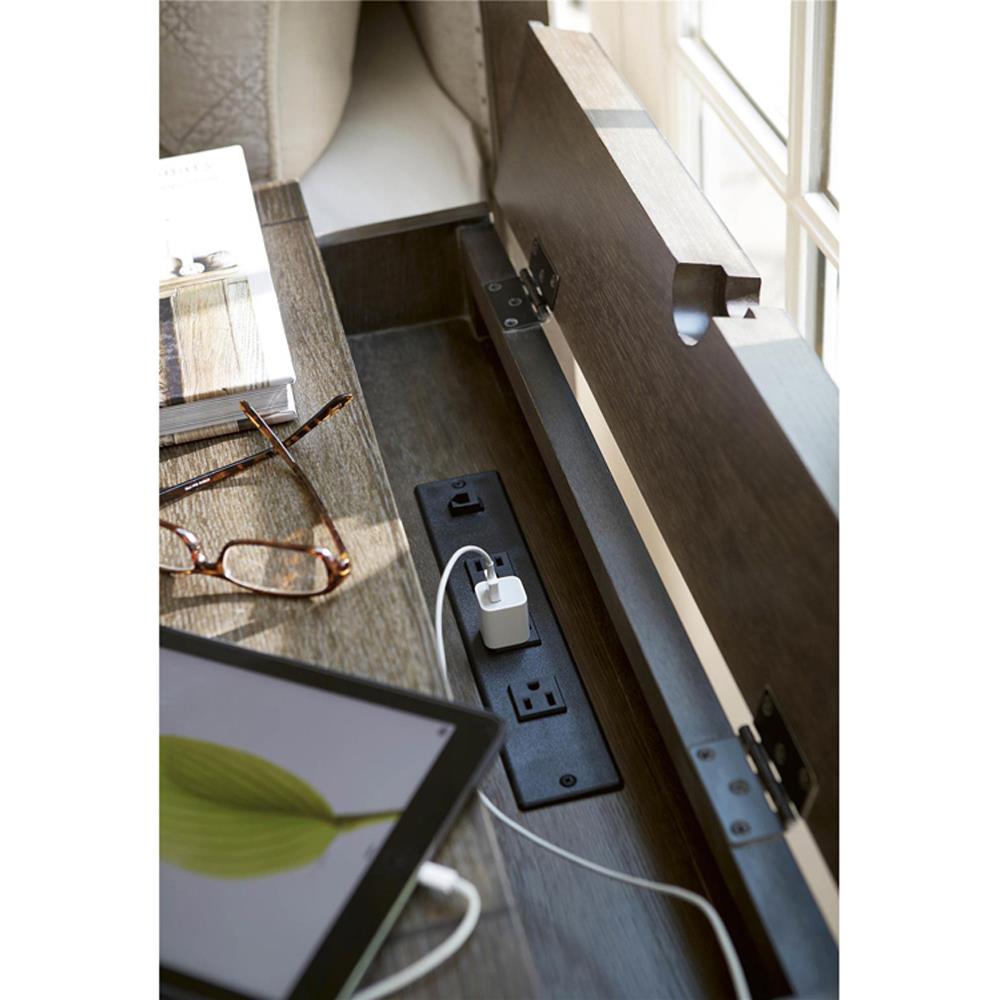 Norman Modern Classic Brown Wood 3 Drawer Nightstand|