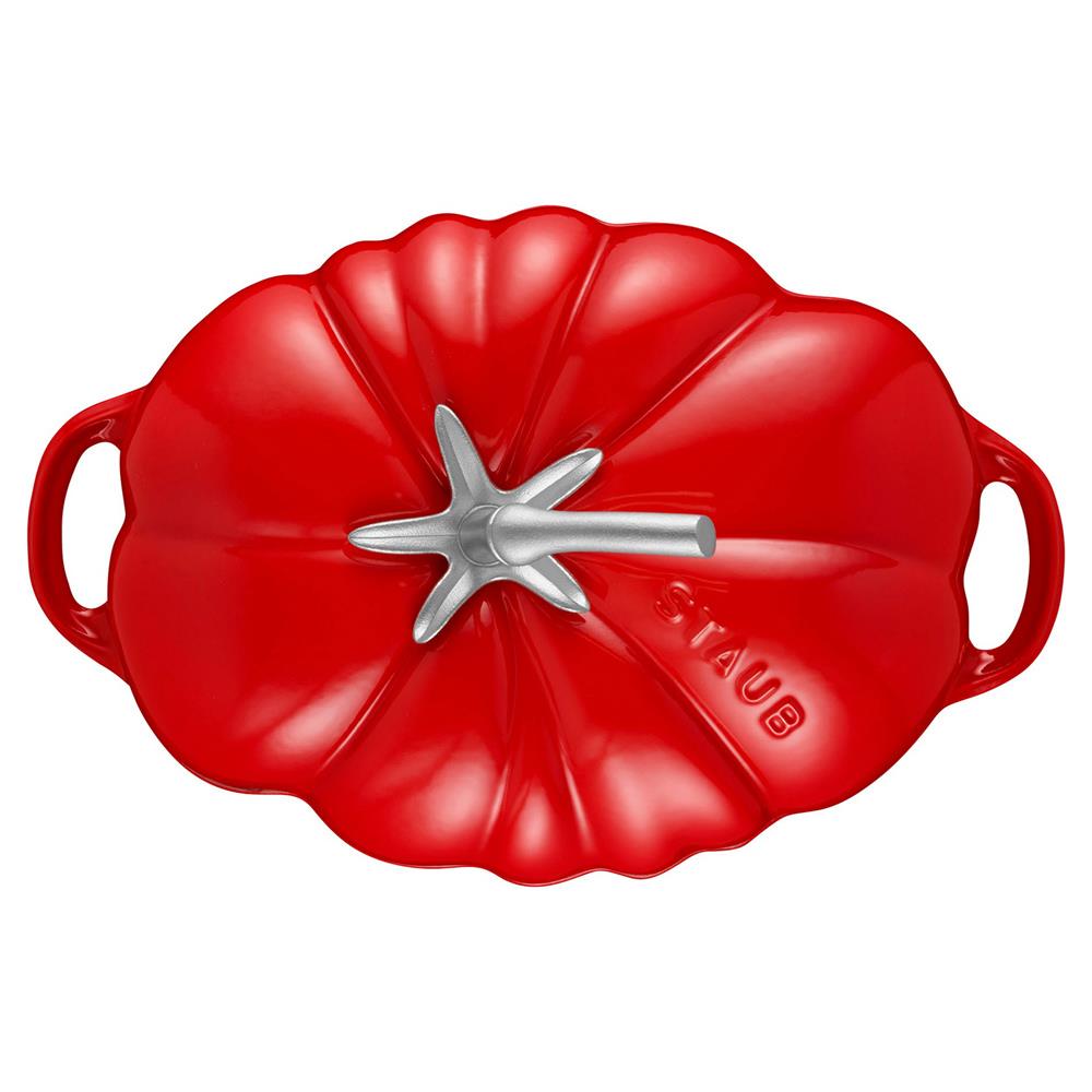 Staub Cherry Red 3 Quart Cast Iron Tomato Cocotte Pot|