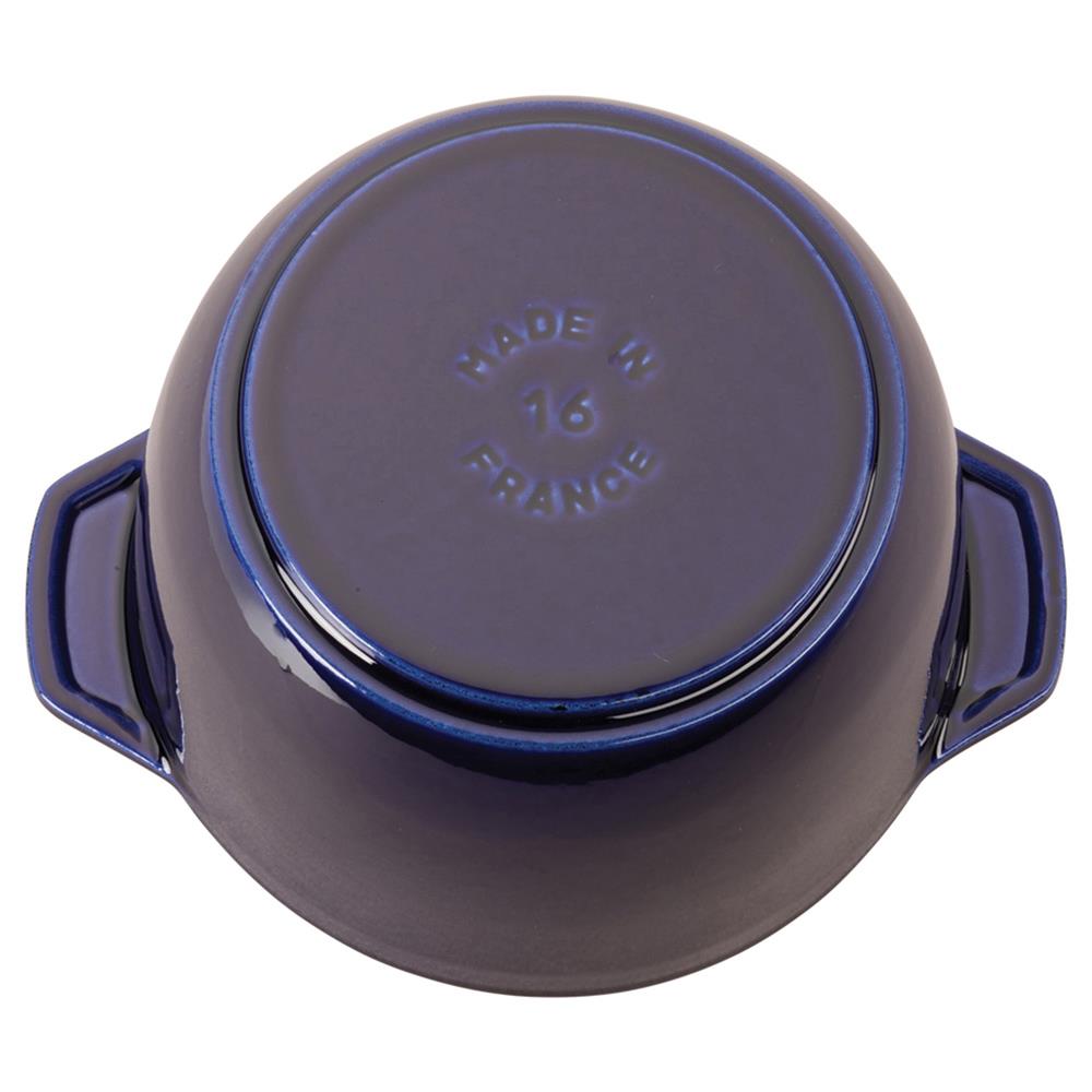 Staub Dark Blue 1.6 Quart Cast Iron Rice Cocotte Pot|