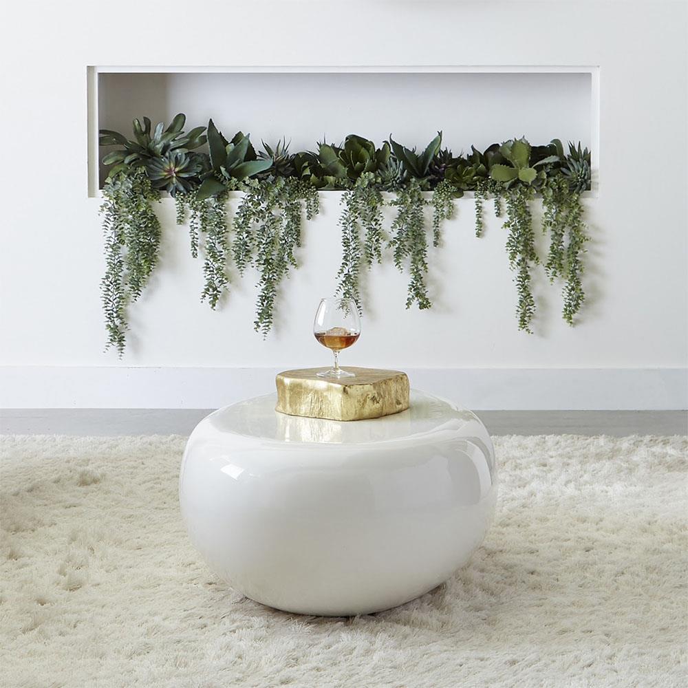 Maxim Modern Classic Resin Outdoor Block Coffee Table - Small|