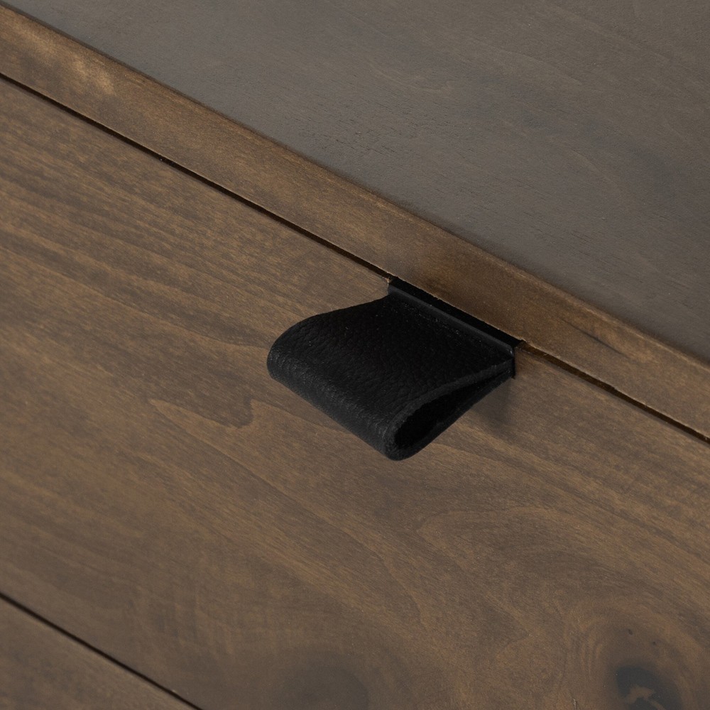 Theodore Industrial Loft Brown Wood Grey Iron Frame 2 Drawer Display Bookcase|