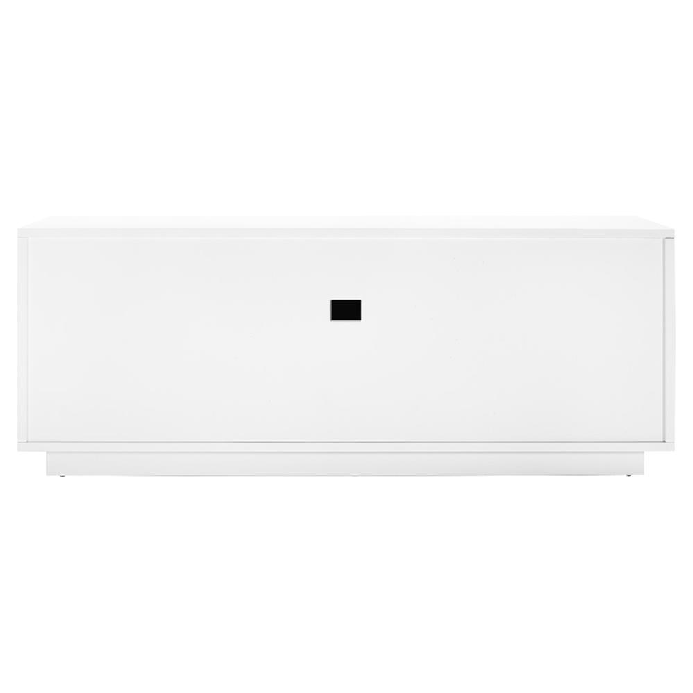 Cosmopolitan Modern Classic Blue Stripe Grasscloth Wood Sideboard|