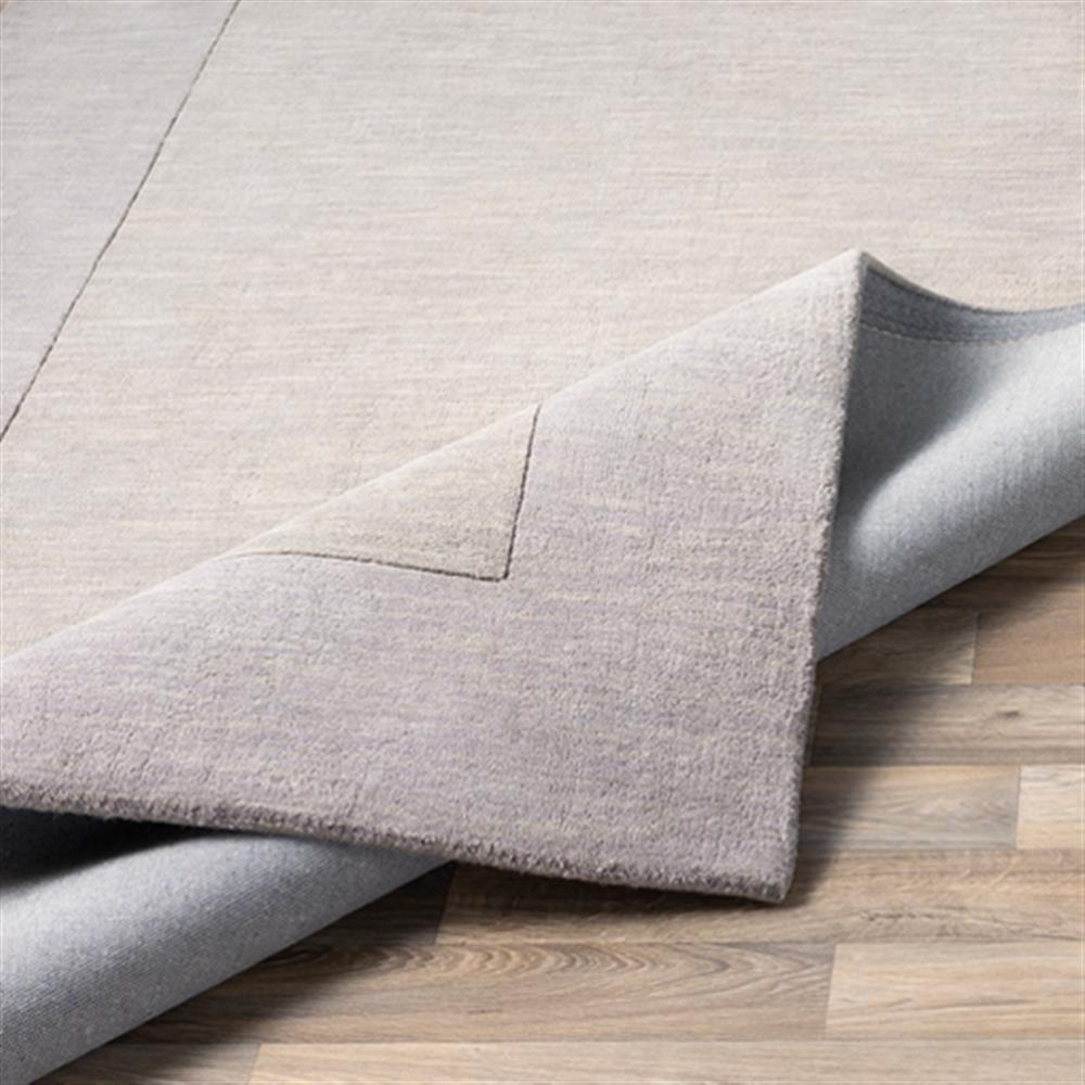 Norah Modern Classic Grey Border Wool Solid Rug - 8' Square 7' & 8 ...