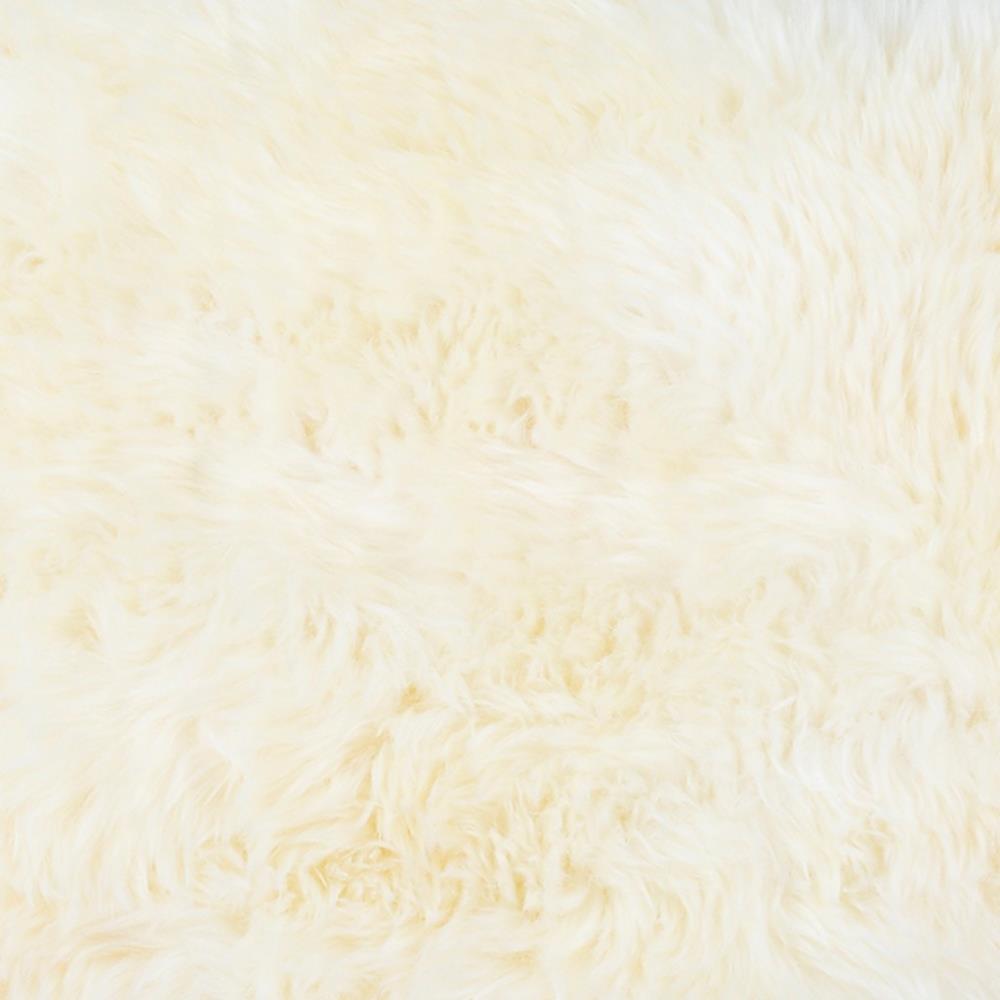 Nylah Modern Classic Ivory Sheepskin Rug - 6'x8'|