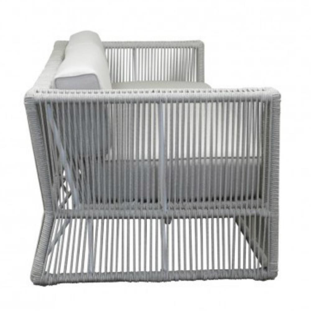 Mateo Coastal Grey Cushion Rope Outdoor Sofa|