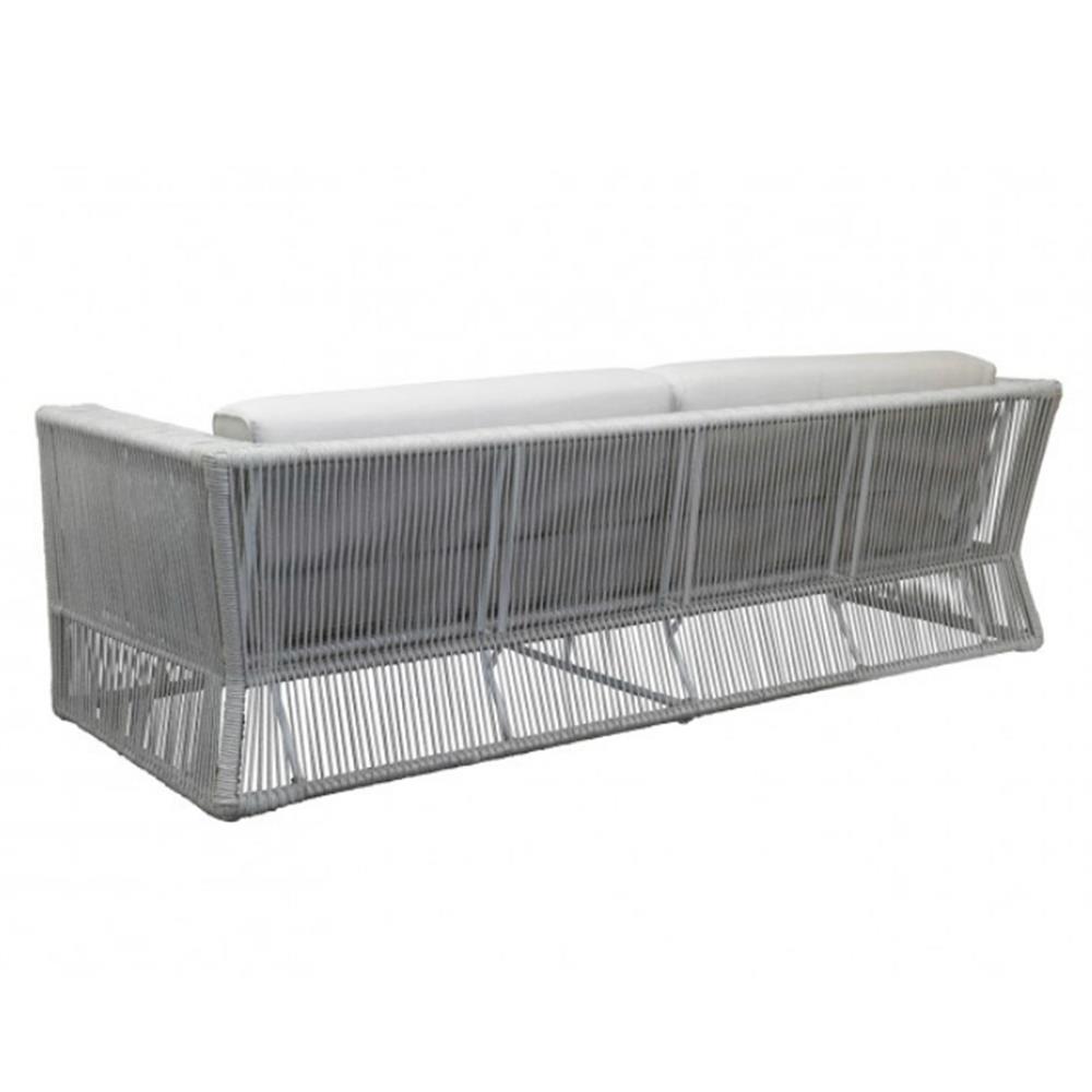 Mateo Coastal Grey Cushion Rope Outdoor Sofa|