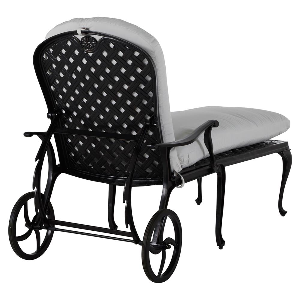 Provance Ancient Earth White Cushion Outdoor Chaise Lounge|