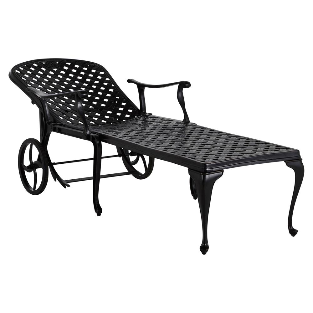 Provance Ancient Earth White Cushion Outdoor Chaise Lounge|