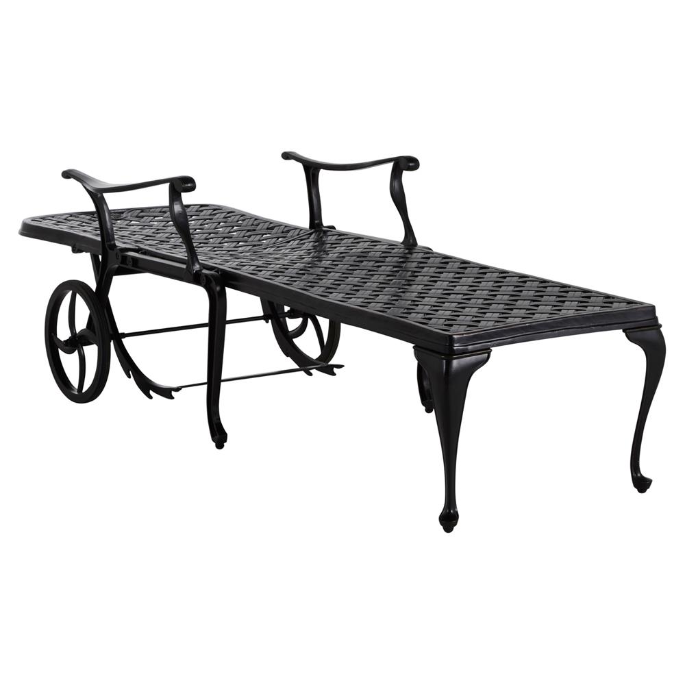 Provance Ancient Earth White Cushion Outdoor Chaise Lounge|