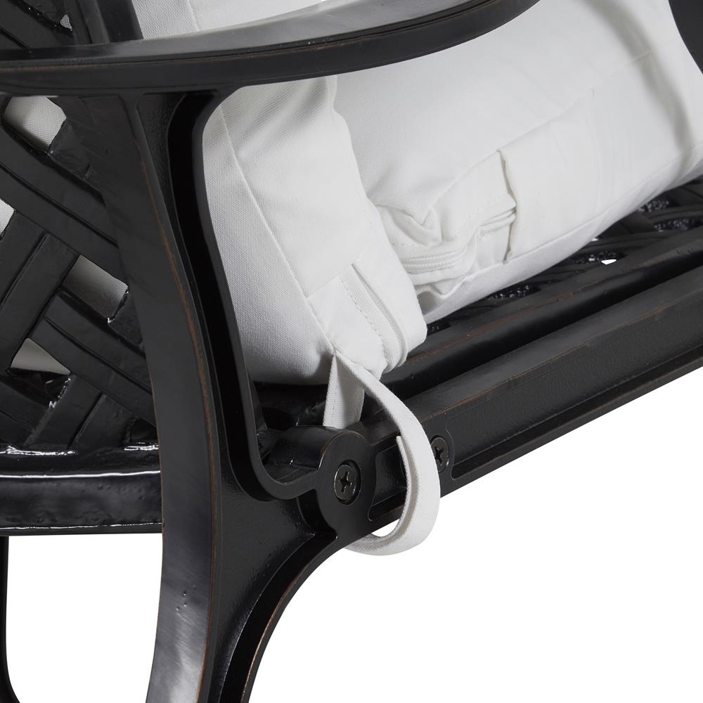 Provance Ancient Earth White Cushion Outdoor Chaise Lounge|