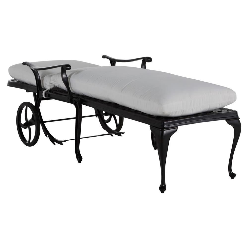 Provance Ancient Earth White Cushion Outdoor Chaise Lounge|