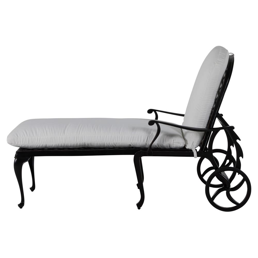 Provance Ancient Earth White Cushion Outdoor Chaise Lounge|
