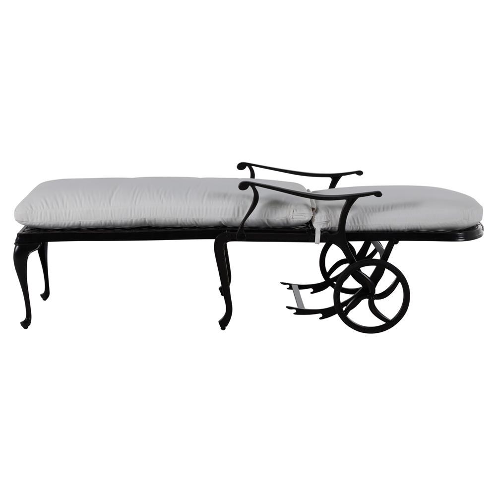 Provance Ancient Earth White Cushion Outdoor Chaise Lounge|