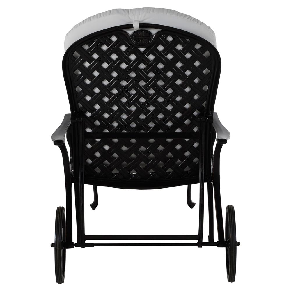 Provance Ancient Earth White Cushion Outdoor Chaise Lounge|