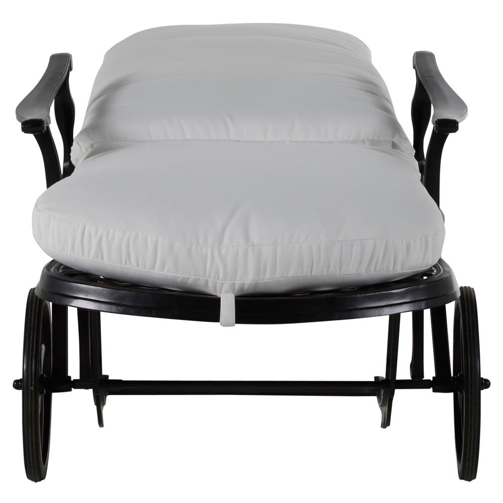 Provance Ancient Earth White Cushion Outdoor Chaise Lounge|