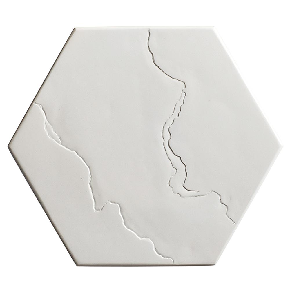 Pavlova French Ivory Stone Top Metal Hexagonal Outdoor Side Table|