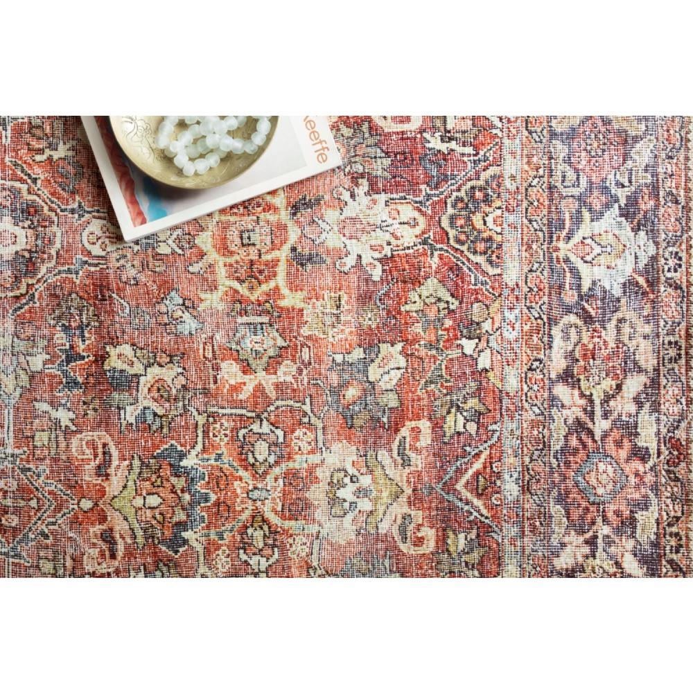 Layla Global Bazaar Orange Patterned Rug - 3'6"x5'6"|