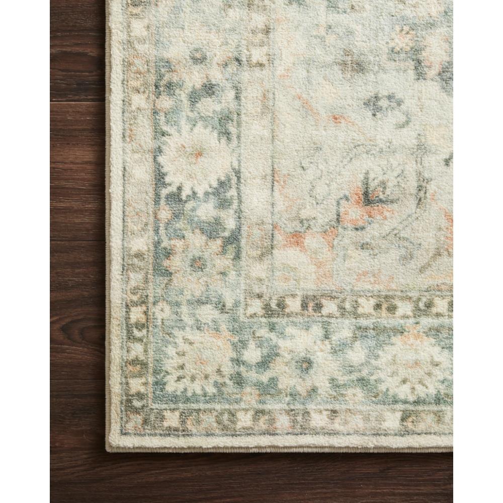 Rosette French Country Green Medallion Patterned Rug - 3'3"x5'3"|
