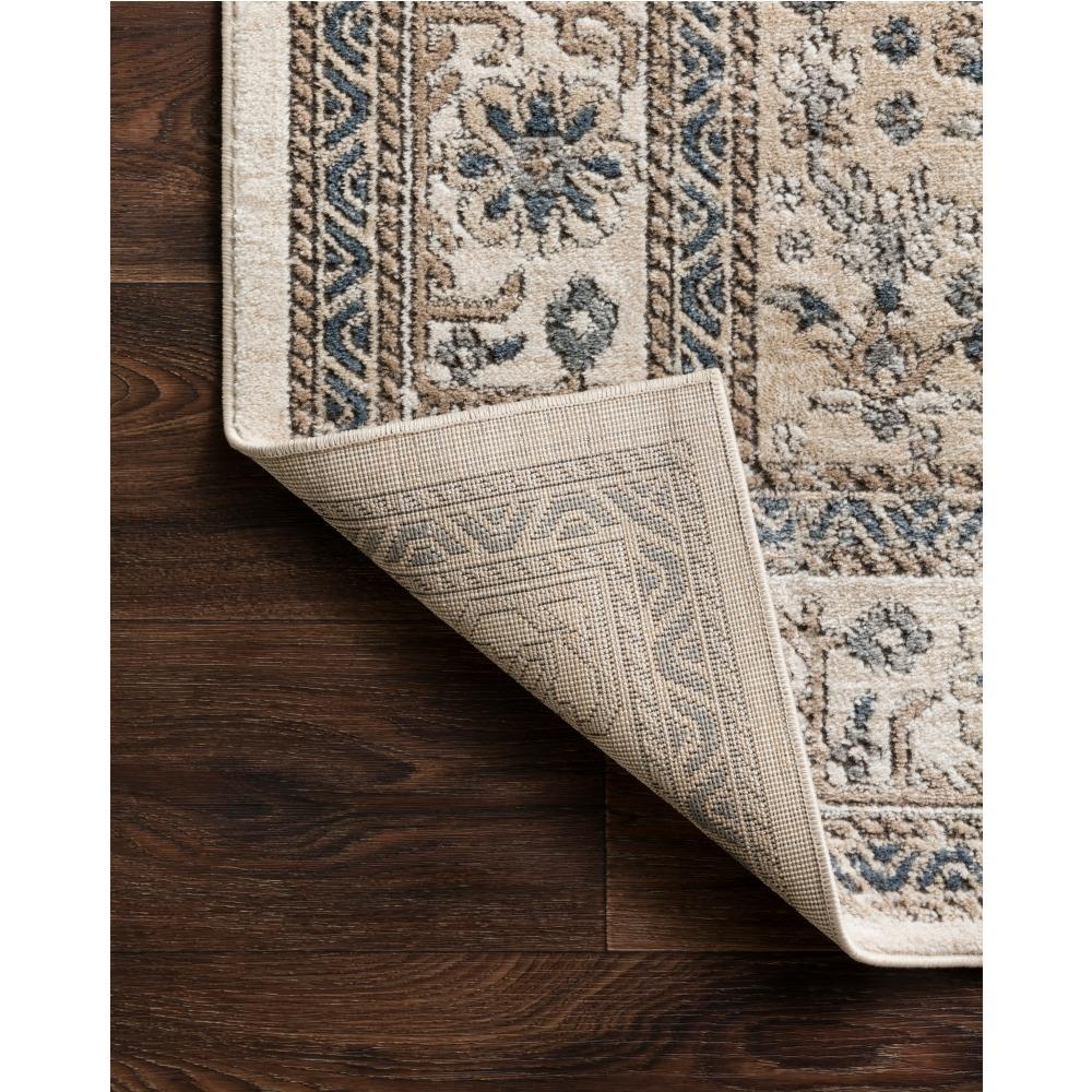Teagan French Country Brown Floral Patterned Rug - 3'4"x5'7"|