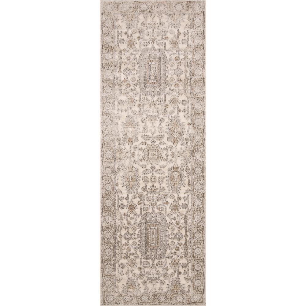 Teagan Global Bazaar Beige Patterned Rug - 3'4"x5'7"|