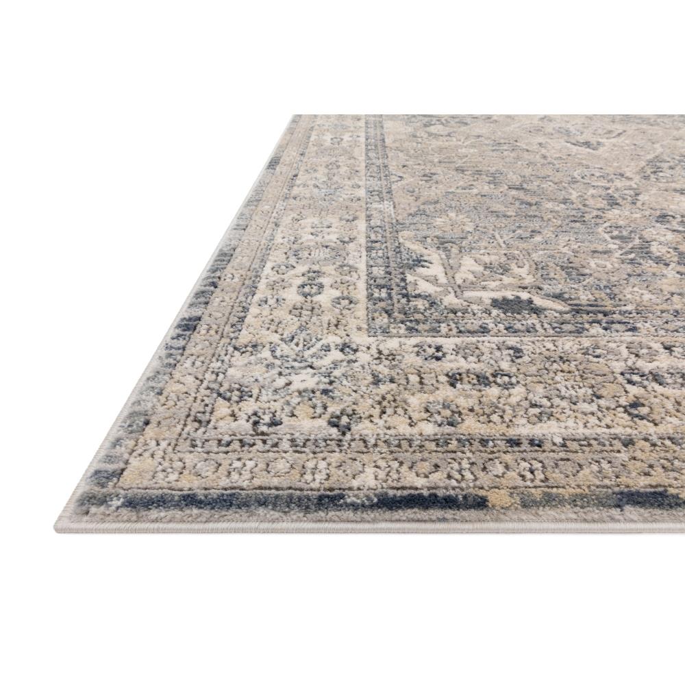 Teagan Global Bazaar Beige Blue Floral Patterned Rug - 3'4"x5'7"|