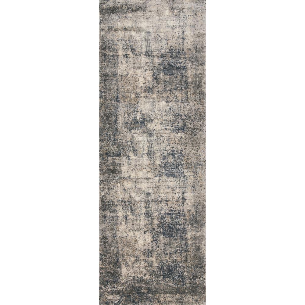 Teagan Modern Classic Grey Blue Abstract Patterned Rug - 3'4"x5'7"|