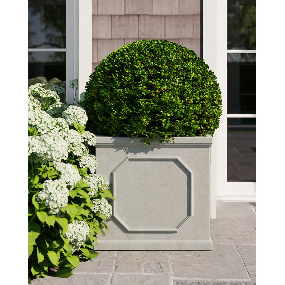 Laura French Country White Faux Boxed Pot|