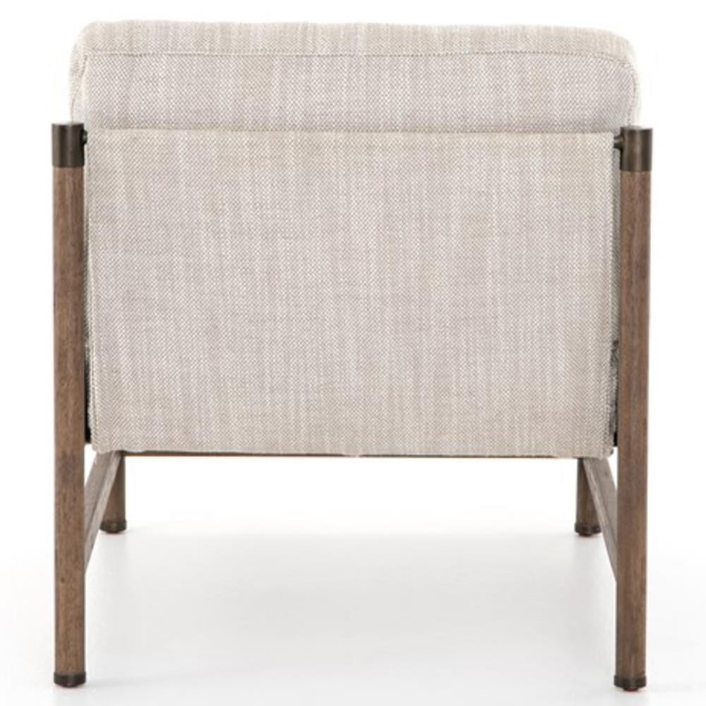 Phei Rustic Lodge Beige Performance Brown Wood Occasional Chair|