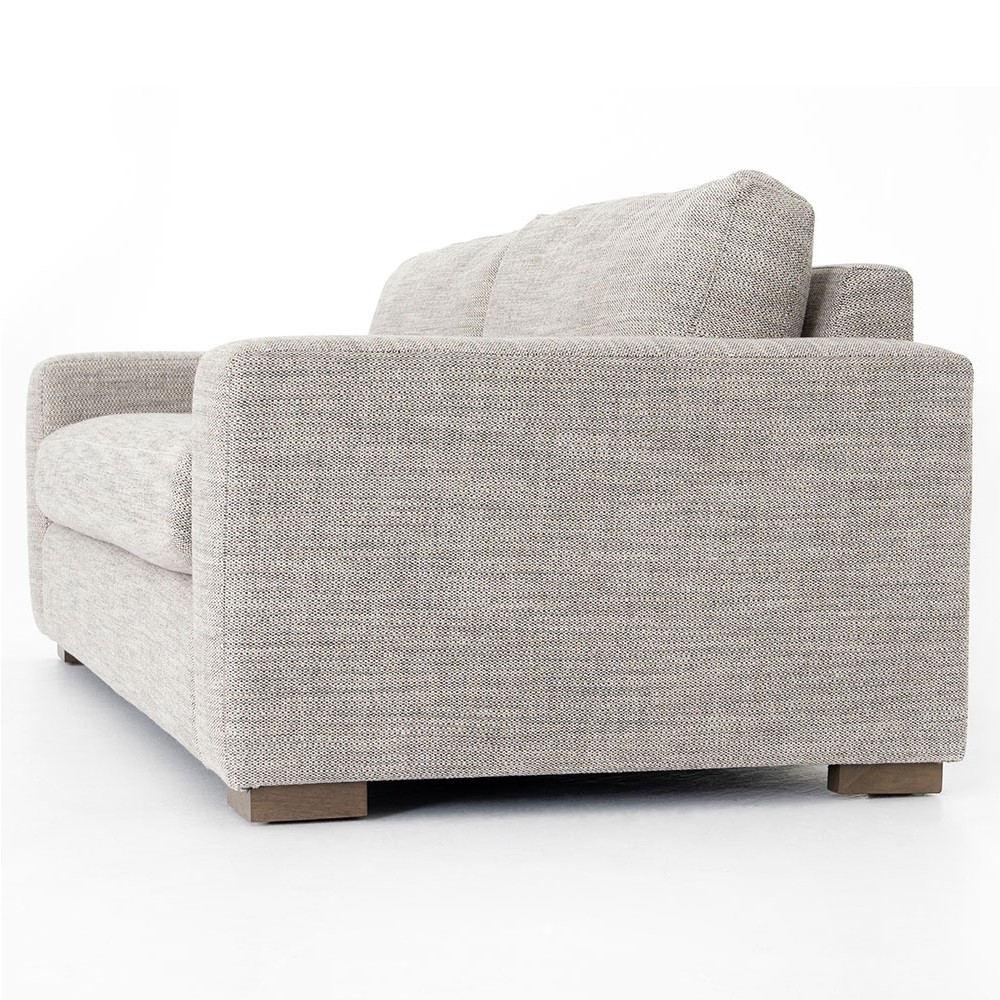Samira Modern Classic Grey Performance Sofa - 86"|