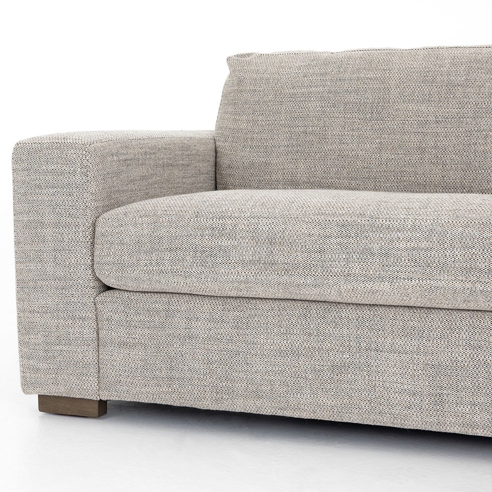 Samira Modern Classic Grey Performance Sofa - 86"|